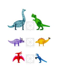 Juguetes Y Juegos Educativos Érase una vez | Construcciones 3D Magna Tiles Dinosaurios Xl