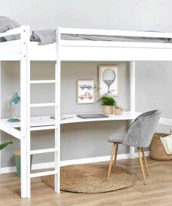 Mobiliario Y Decoraci N Érase una vez | Cama Infantil Altura Alta Con Escalera Y Escritorio