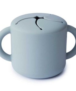 Puericultura Érase una vez | Taza Para Snacks En Silicona Solid Powder Blue- Azul