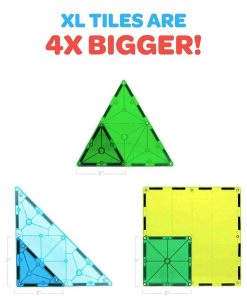 Juguetes Y Juegos Educativos Érase una vez | Construcciones 3D Magna Tiles Dinosaurios Xl