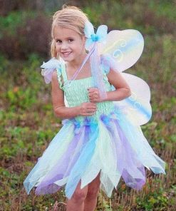 Disfraces Infantiles Érase una vez | Vestido De Hada Mariposa Verde 5-6 A Os