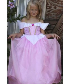 Disfraces Infantiles Érase una vez | Vestido Princesa Bella Durmiente De Luxe 5-6 A Os