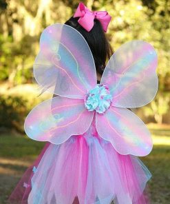 Disfraces Infantiles Érase una vez | Vestido De Hada Mariposa Rosa 5-6 A Os