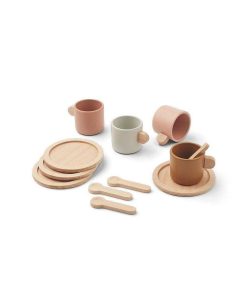 Cocinas Y Complementos Érase una vez | Set De T & Caf En Madera Rosa