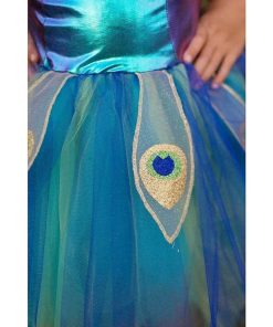 Disfraces Infantiles Érase una vez | Vestido Pavo Real Con Diadema 5-6 A Os