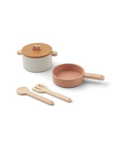 Cocinas Y Complementos Érase una vez | Set De Cocina Rosa Cocinita De Madera