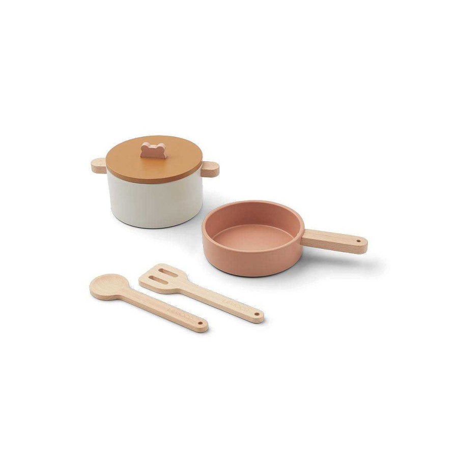 Cocinas Y Complementos Érase una vez | Set De Cocina Rosa Cocinita De Madera