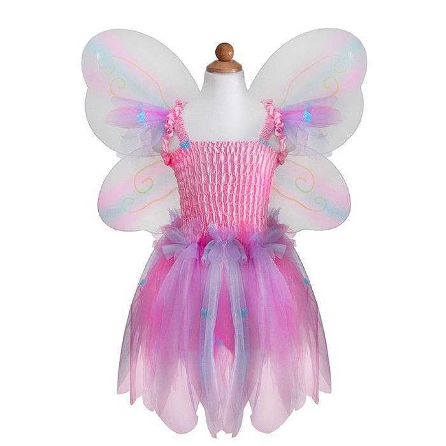 Disfraces Infantiles Érase una vez | Vestido De Hada Mariposa Rosa 5-6 A Os